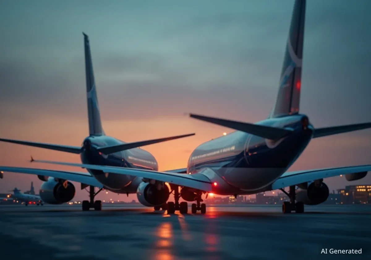 Jets Nearly Collide on Runway at Nice Airport