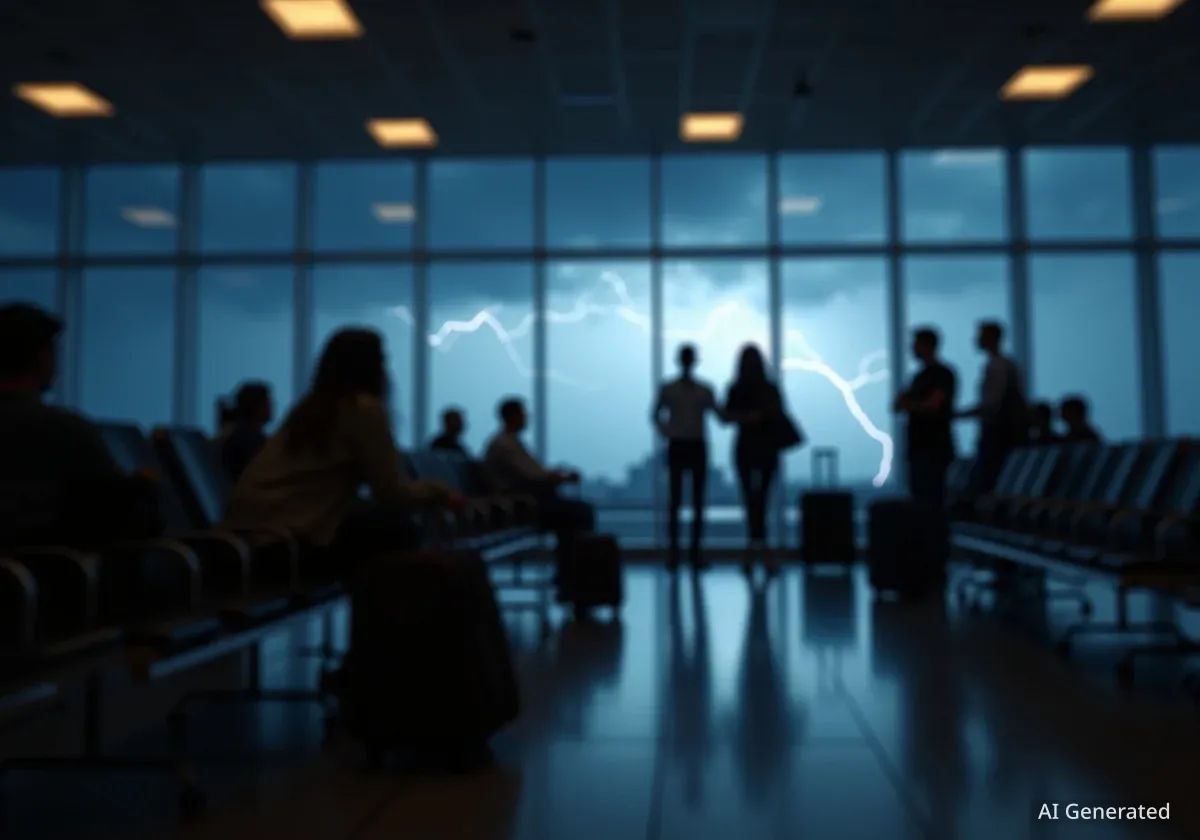 Phoenix Sky Harbor Departures Grounded by Thunderstorms