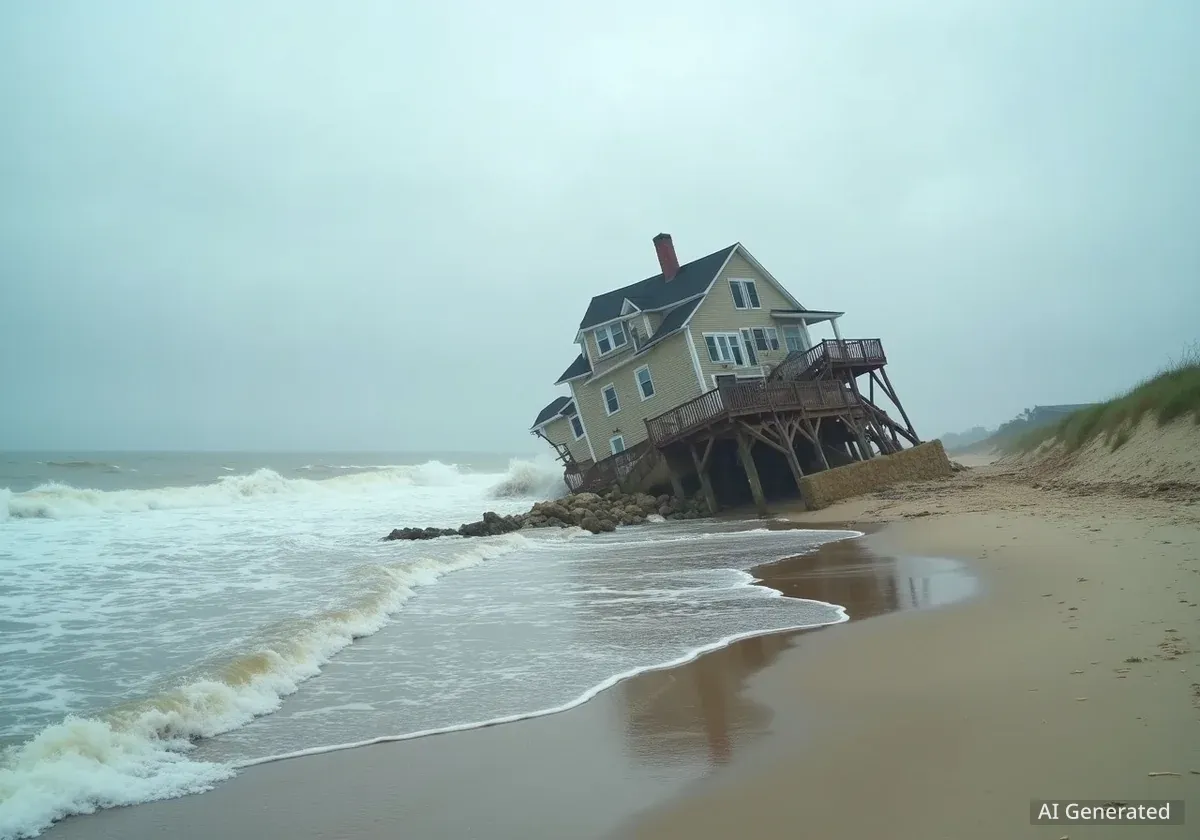 Buxton Beach Home Collapses on North Carolina Coast