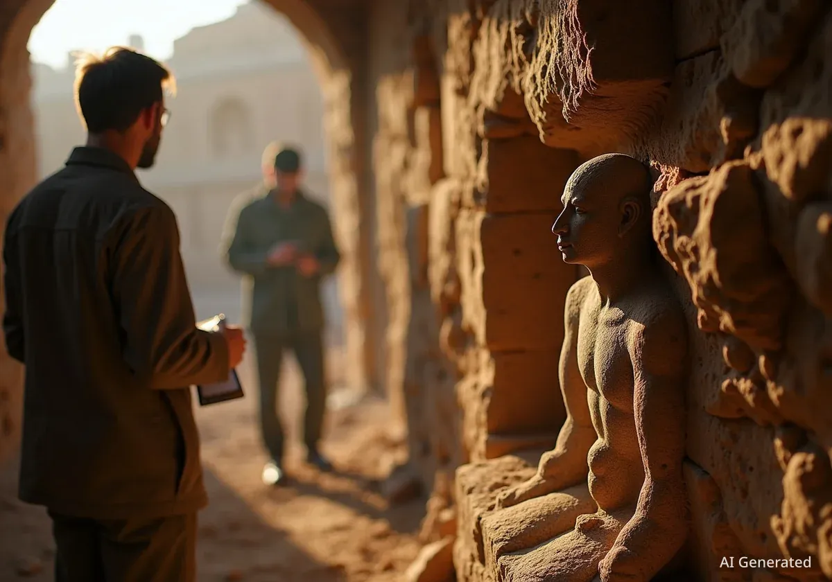 12,000-Year-Old Human Statue Found in Göbeklitepe