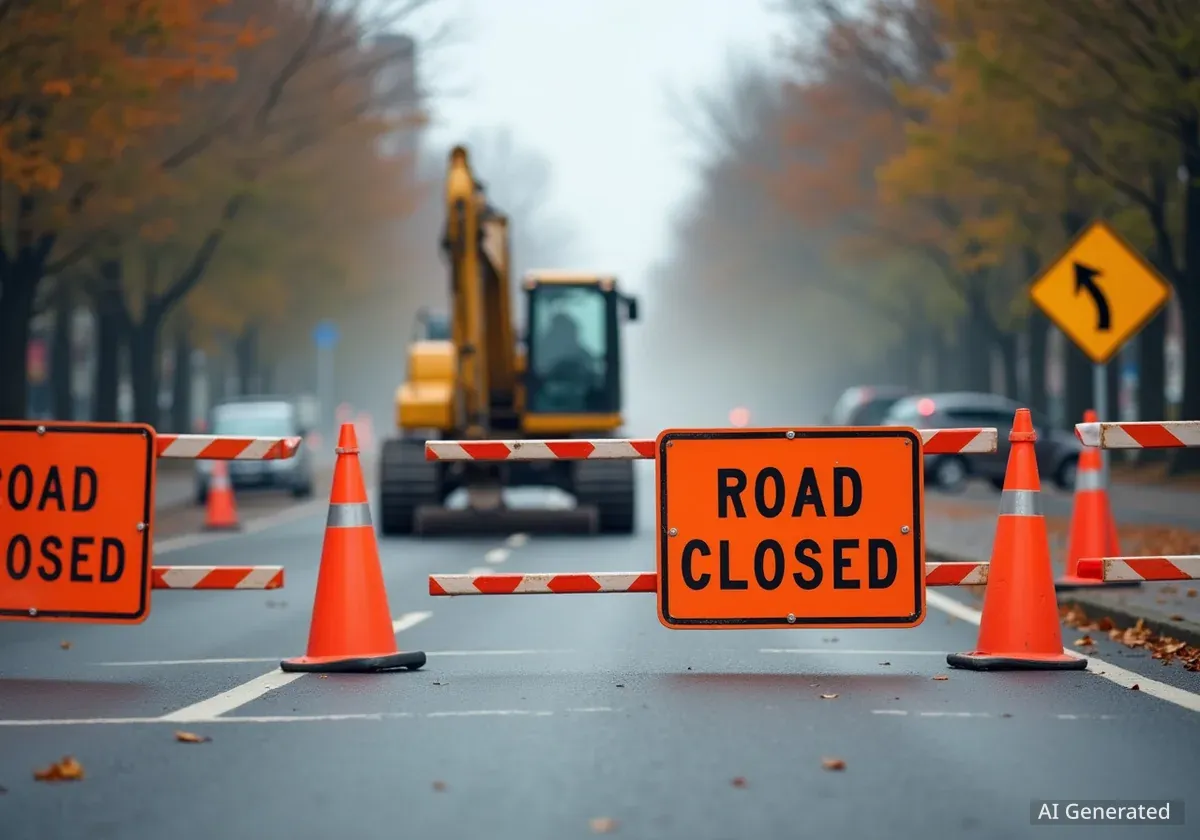 Multiple Road Closures to Begin in Champaign-Urbana