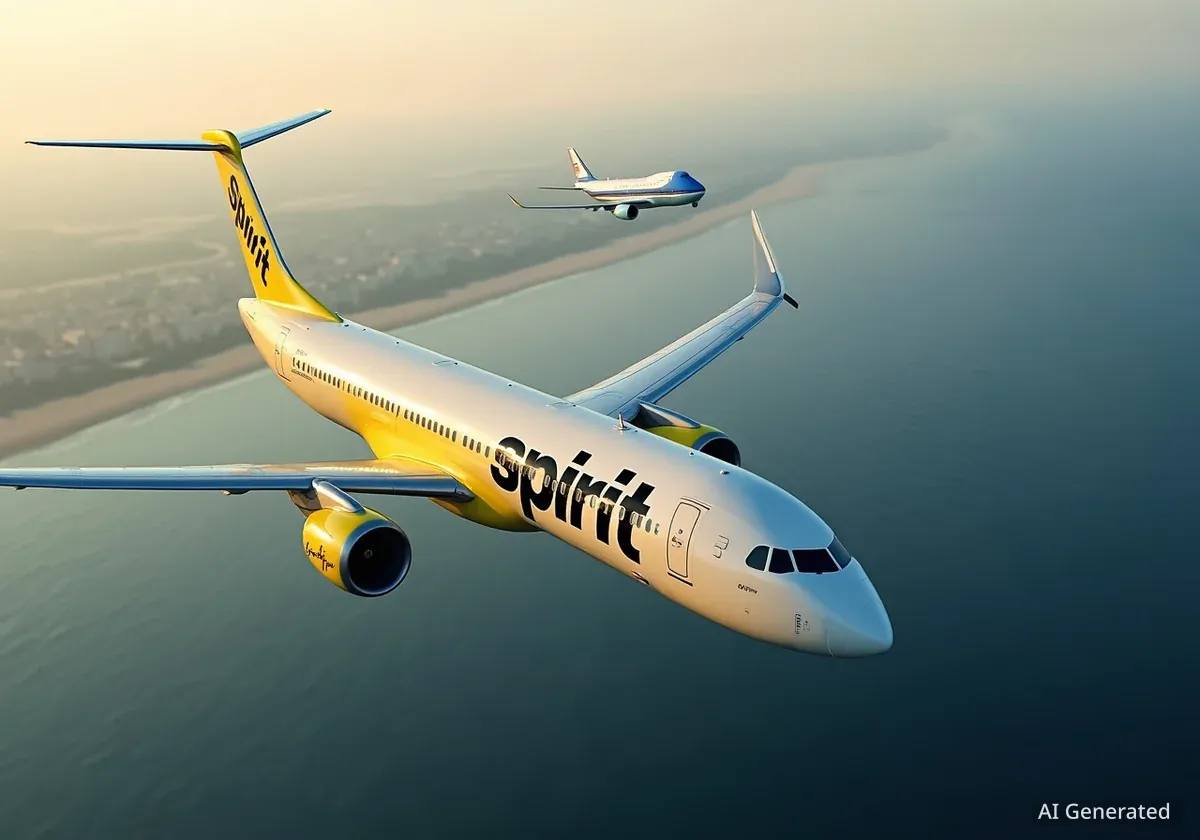 Spirit Jet Told to Divert from Air Force One