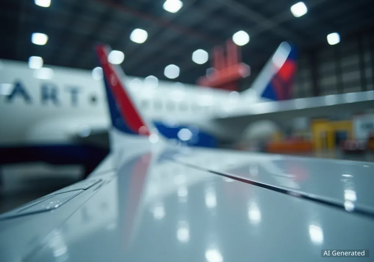 Delta Air Lines Replaces Blended Winglets on Aircraft