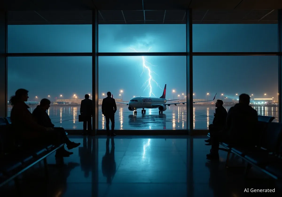 Thunderstorms Ground Flights, Cause Outages in Las Vegas