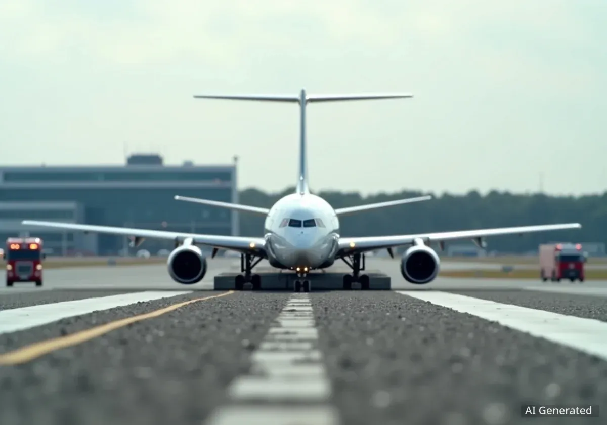 United Flight Overshoots Runway at Roanoke Airport