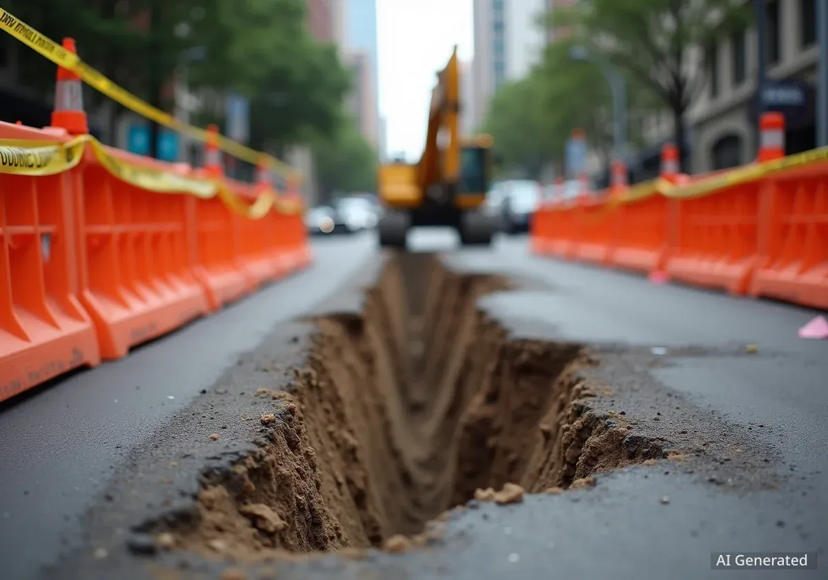 Downtown Atlanta Road Closes for Sewer Repairs