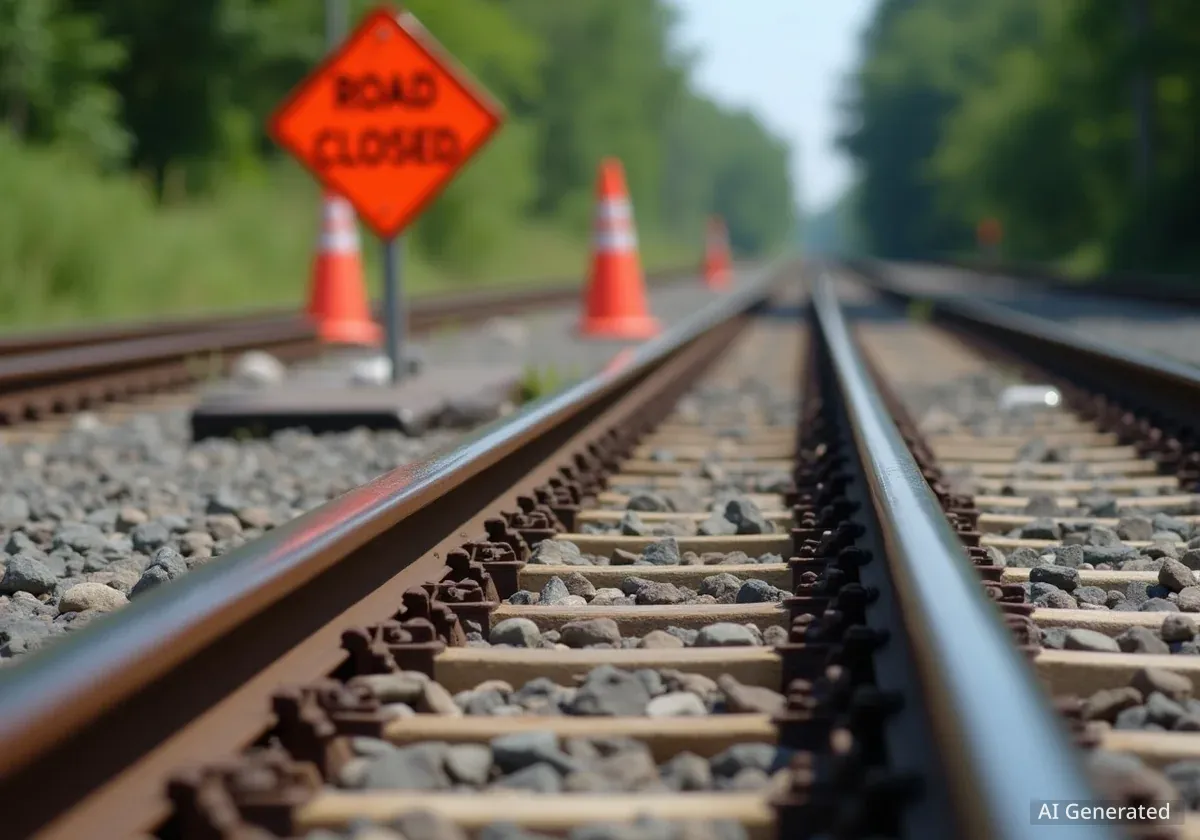 Chesterfield County Road Closures for Track Repairs