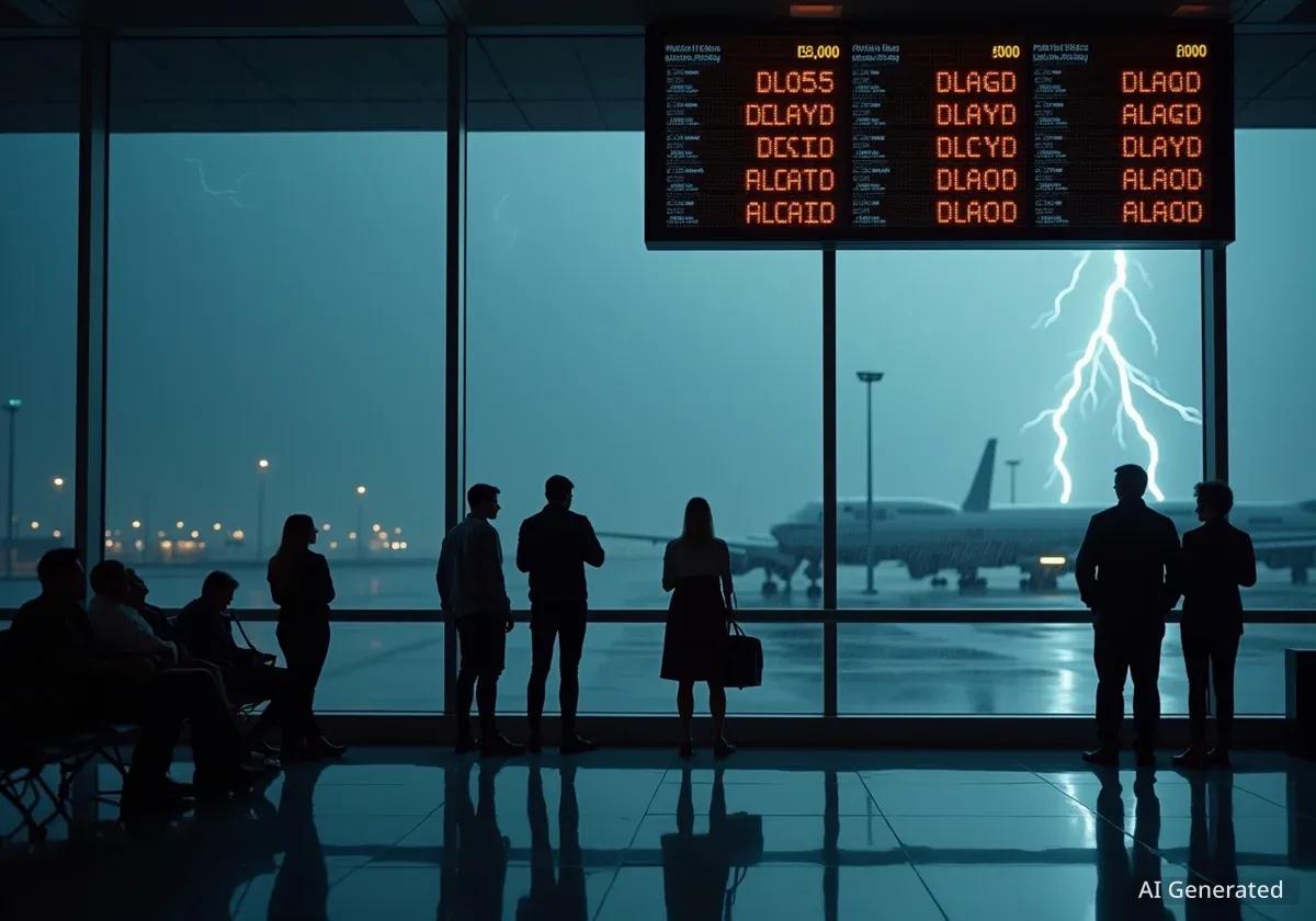 Phoenix Sky Harbor Faces Delays Due to Thunderstorms