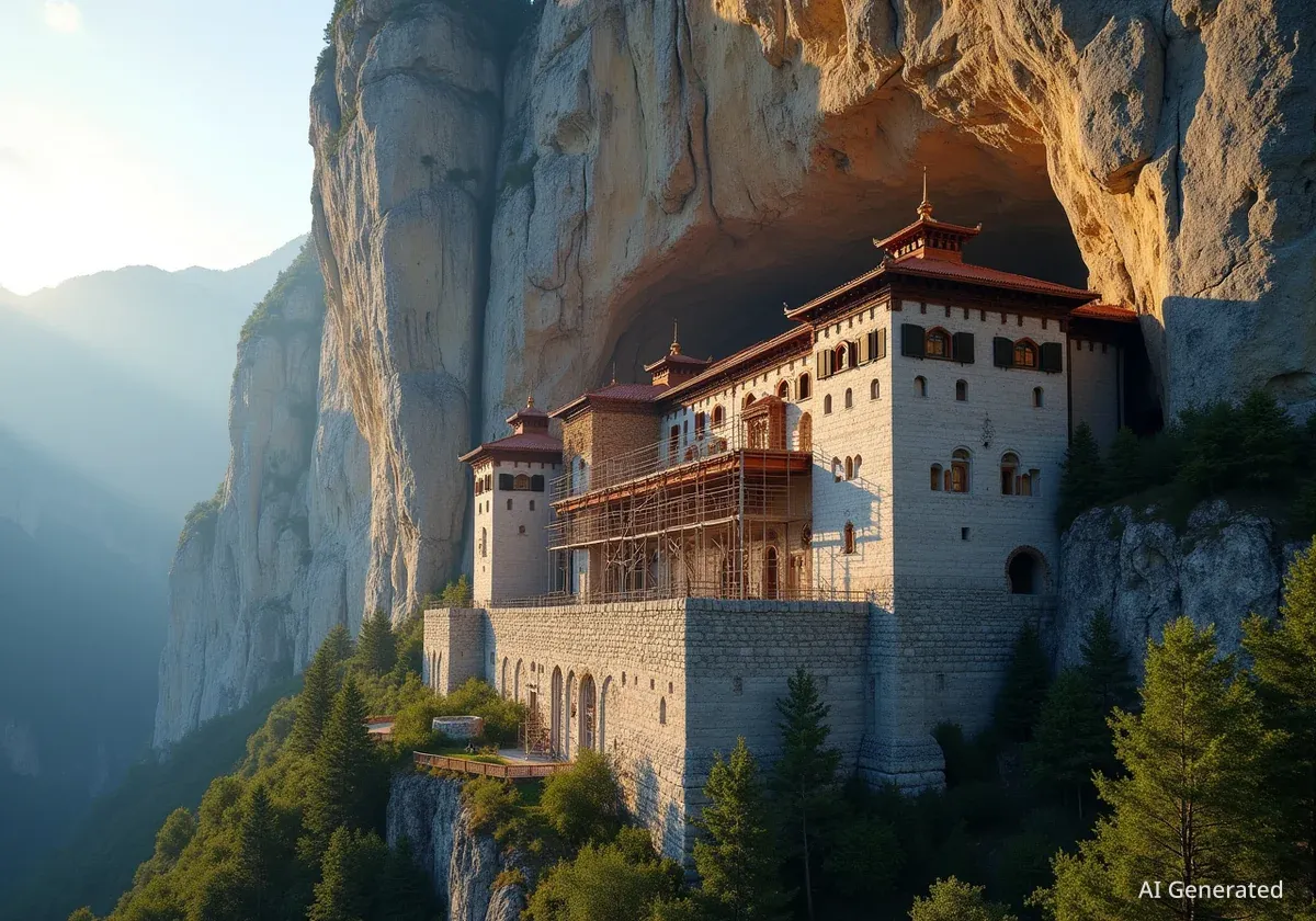 Turkey's Cliffside Sümela Monastery Undergoes Major Restoration