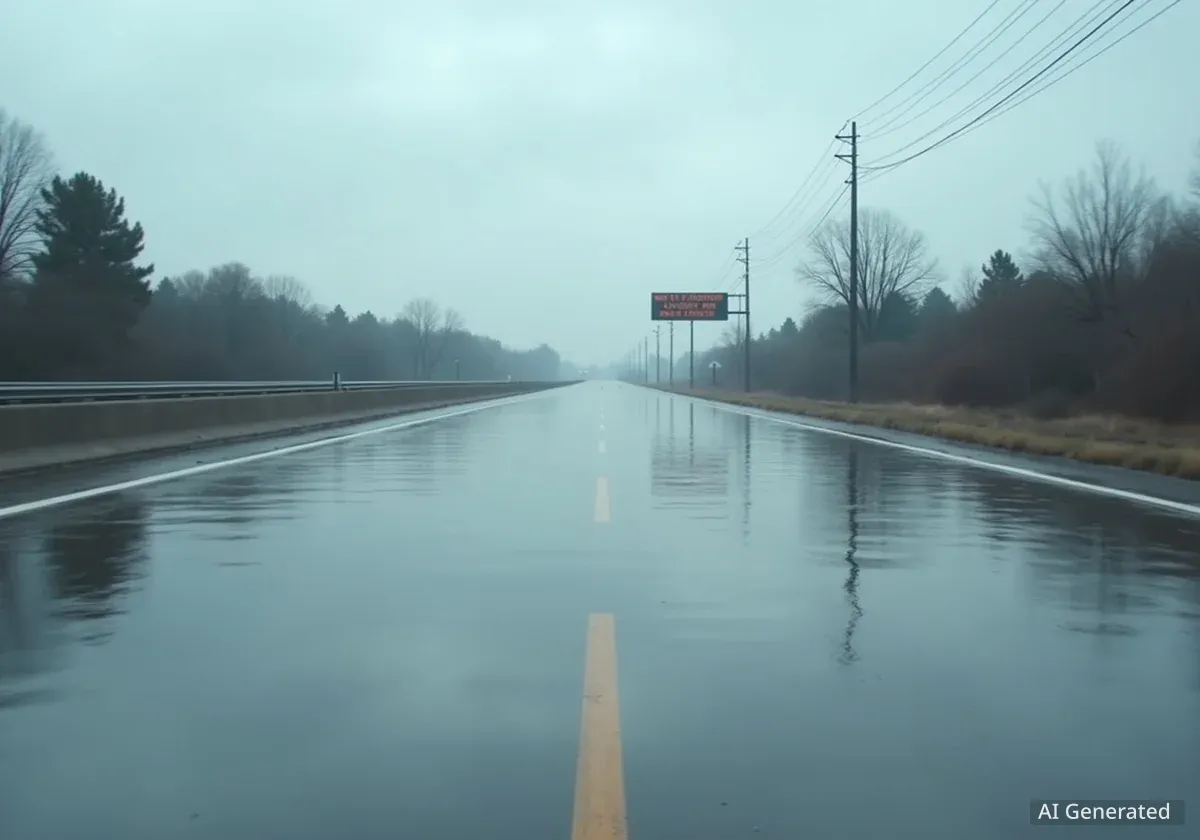 I-40 Eastbound Closed in Flagstaff Due to Standing Water