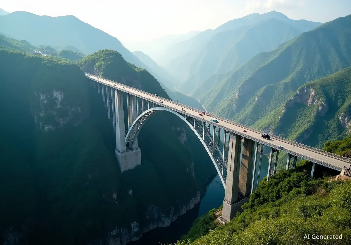 China Opens World's Highest Bridge in Guizhou