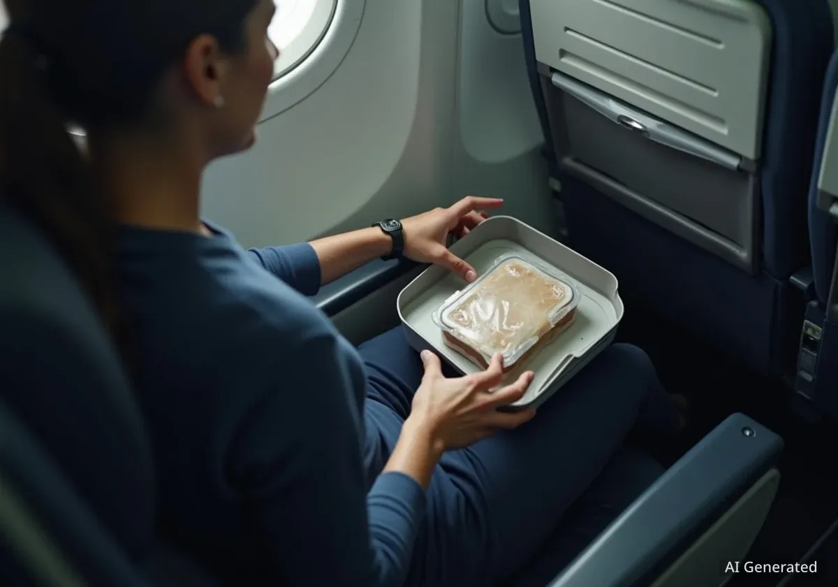 Air India Business Class Passenger Reports Tray Table Issue