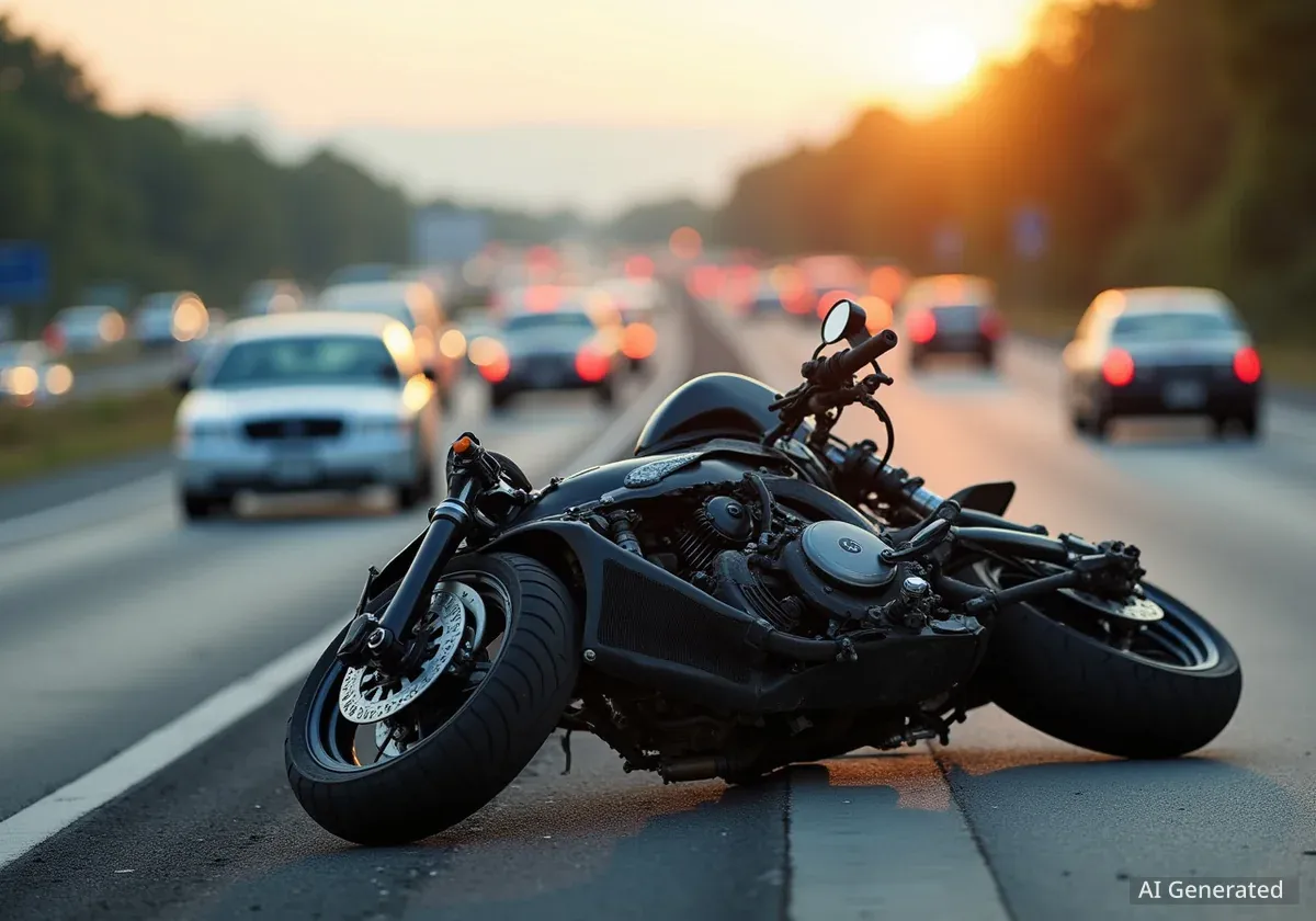 Motorcyclist Injured in I-40 Hit-and-Run in Albuquerque