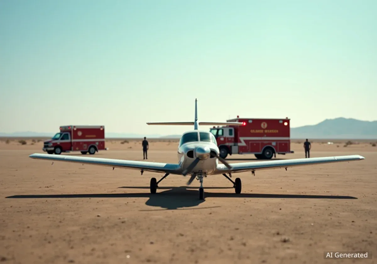 Small Plane Conducts Emergency Landing in East El Paso