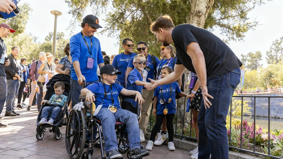 MrBeast and Creators Grant Wishes at Disneyland