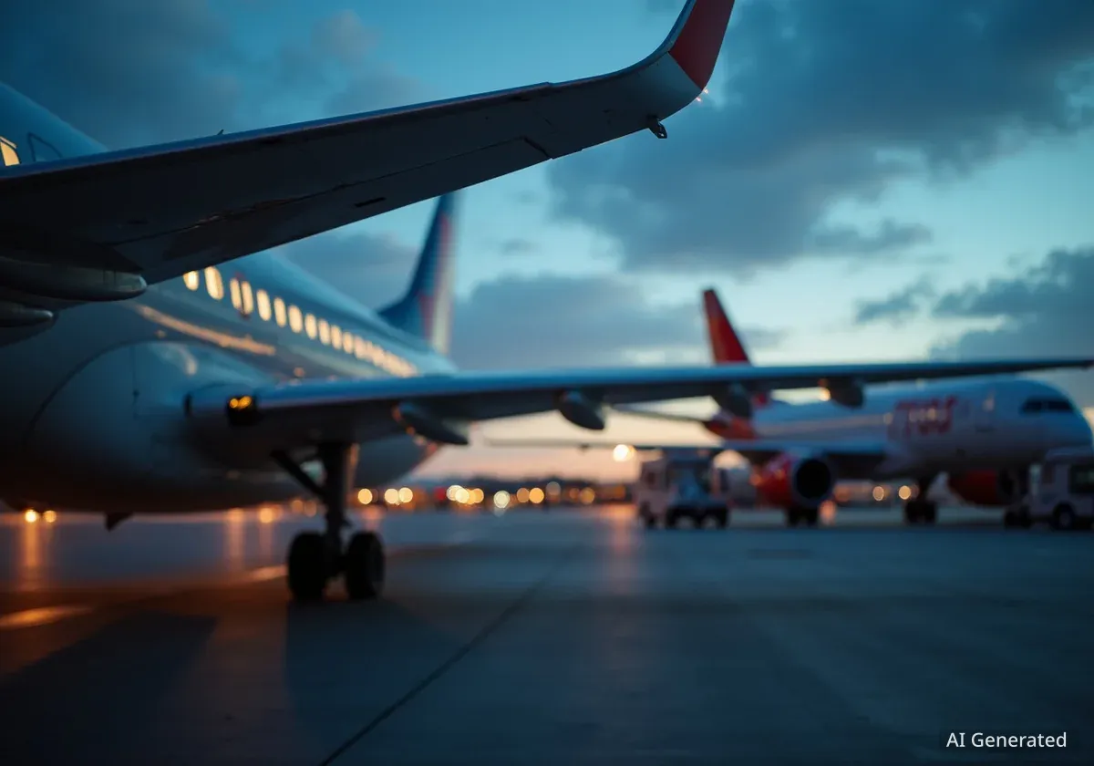 Planes Clip Wings at Chicago O'Hare Airport