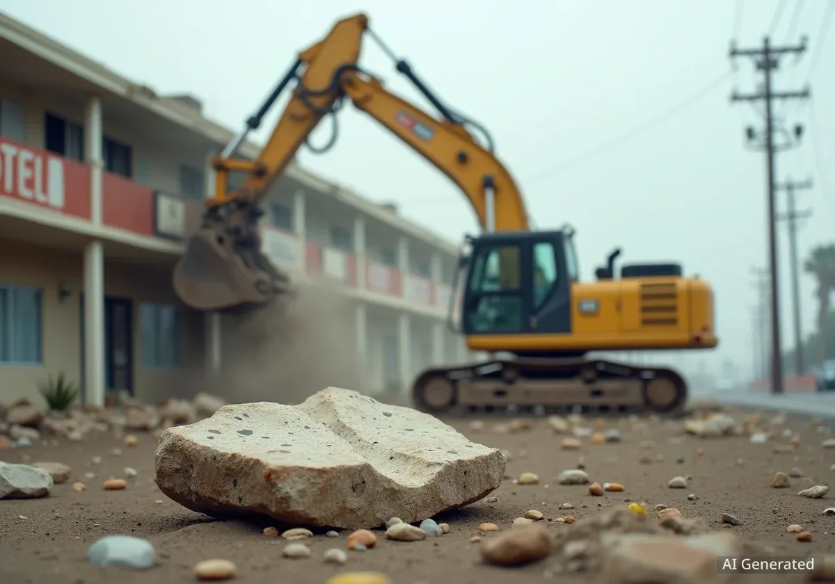 Route 66 Rancho Court Motel Demolished in Springfield