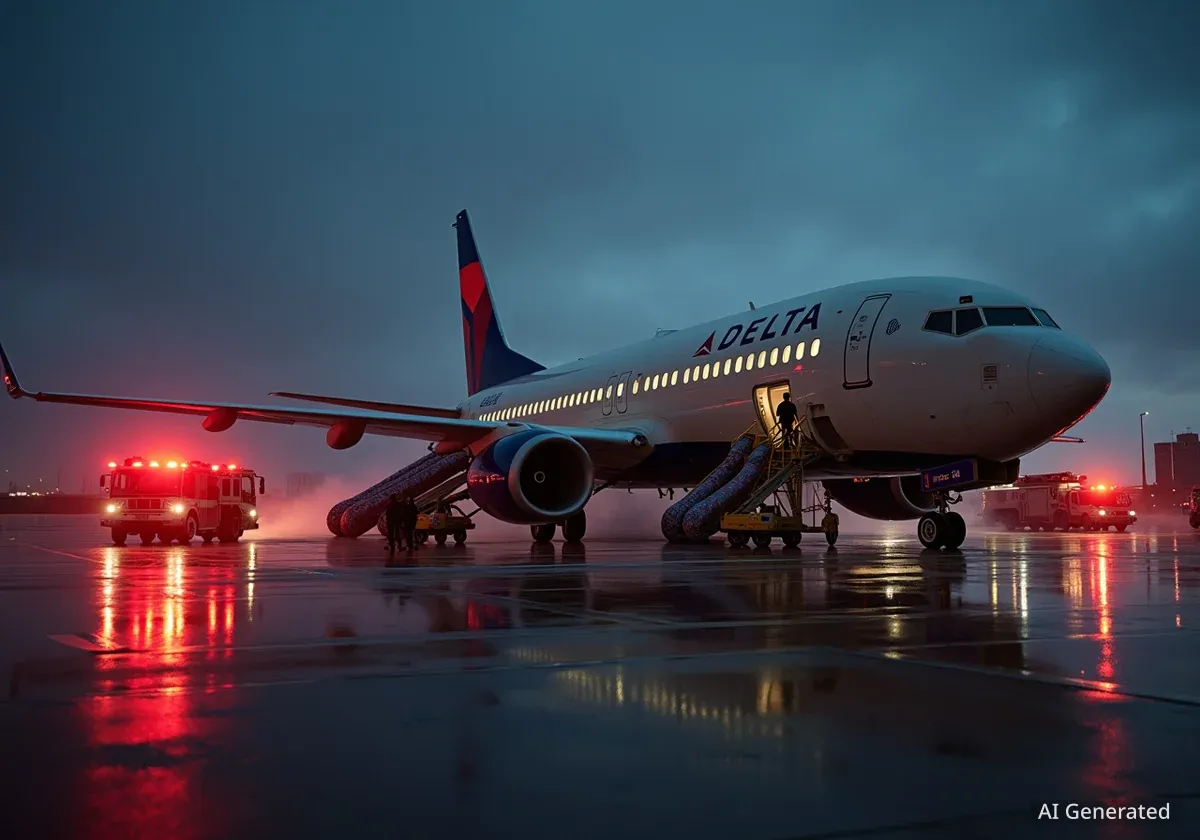 Delta Flight Aborts Takeoff After Engine Fire