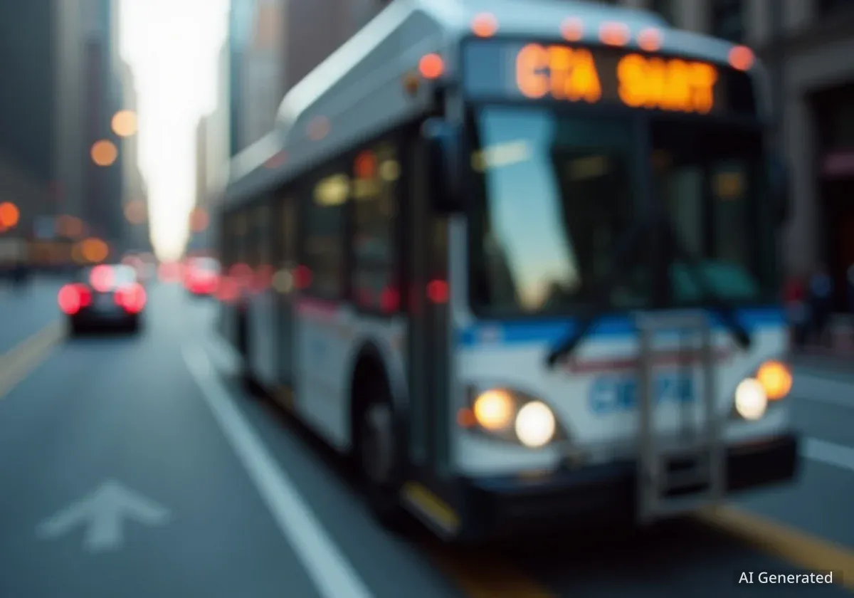 Chicago Deploys AI Cameras on Buses to Ticket Lane Blockers