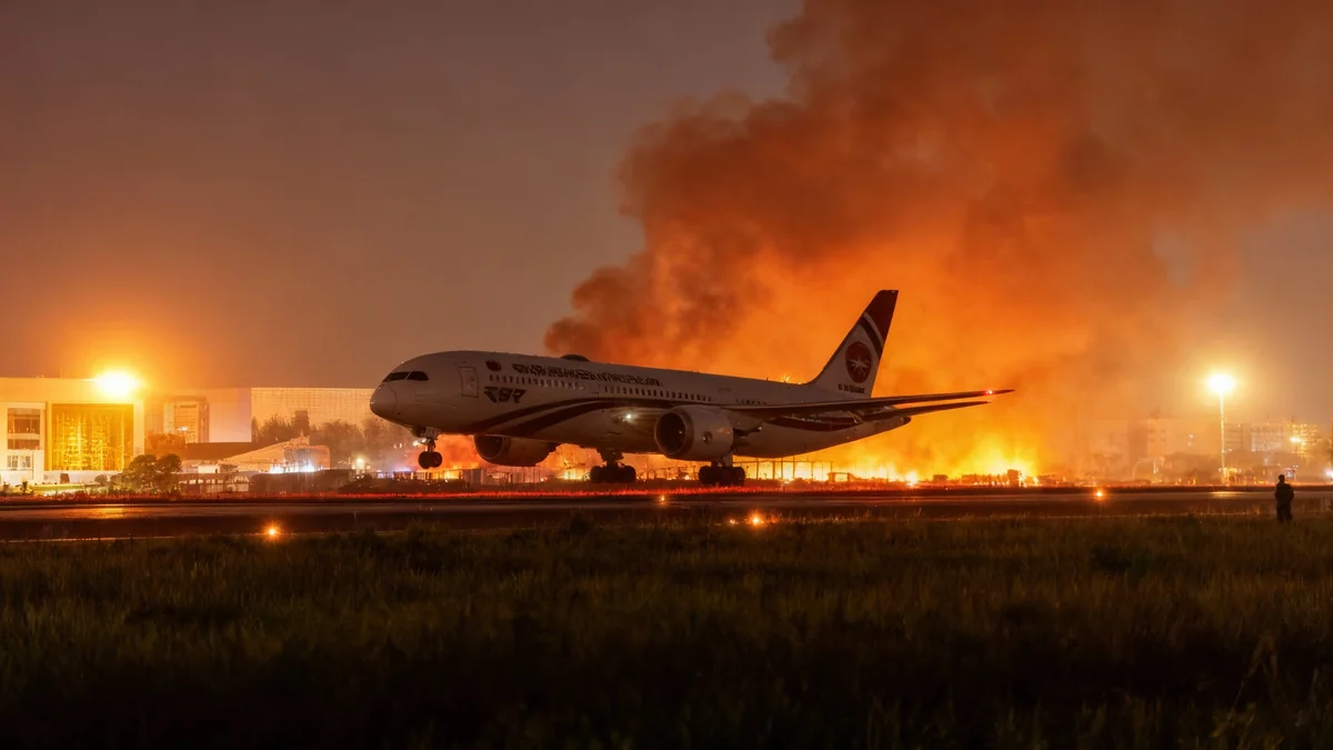Fire Halts Flights at Dhaka's Main Airport