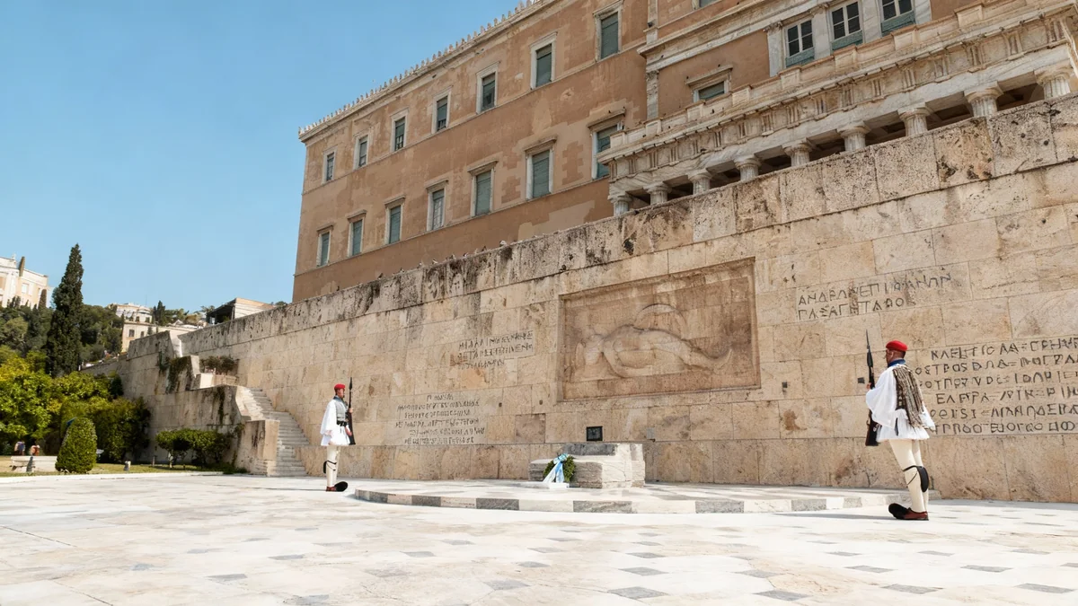 Athens Police Place War Memorial Under 24-Hour Guard