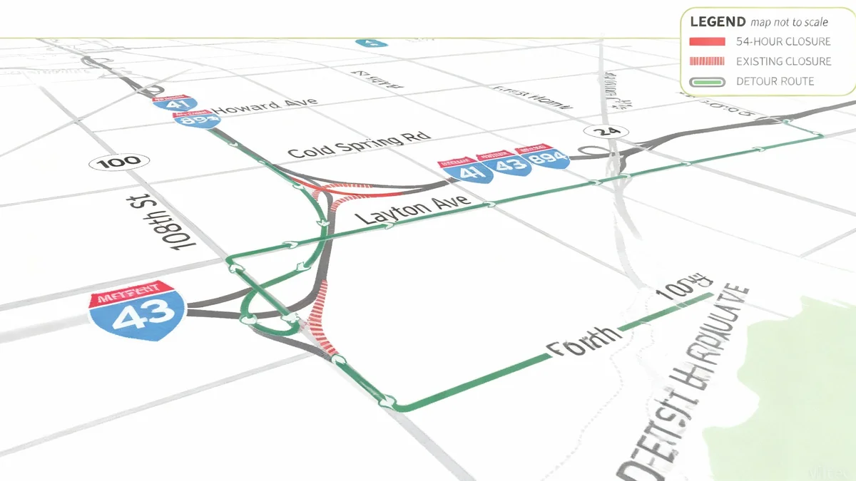 Hale Interchange Ramp to Eastbound I-894 Closes