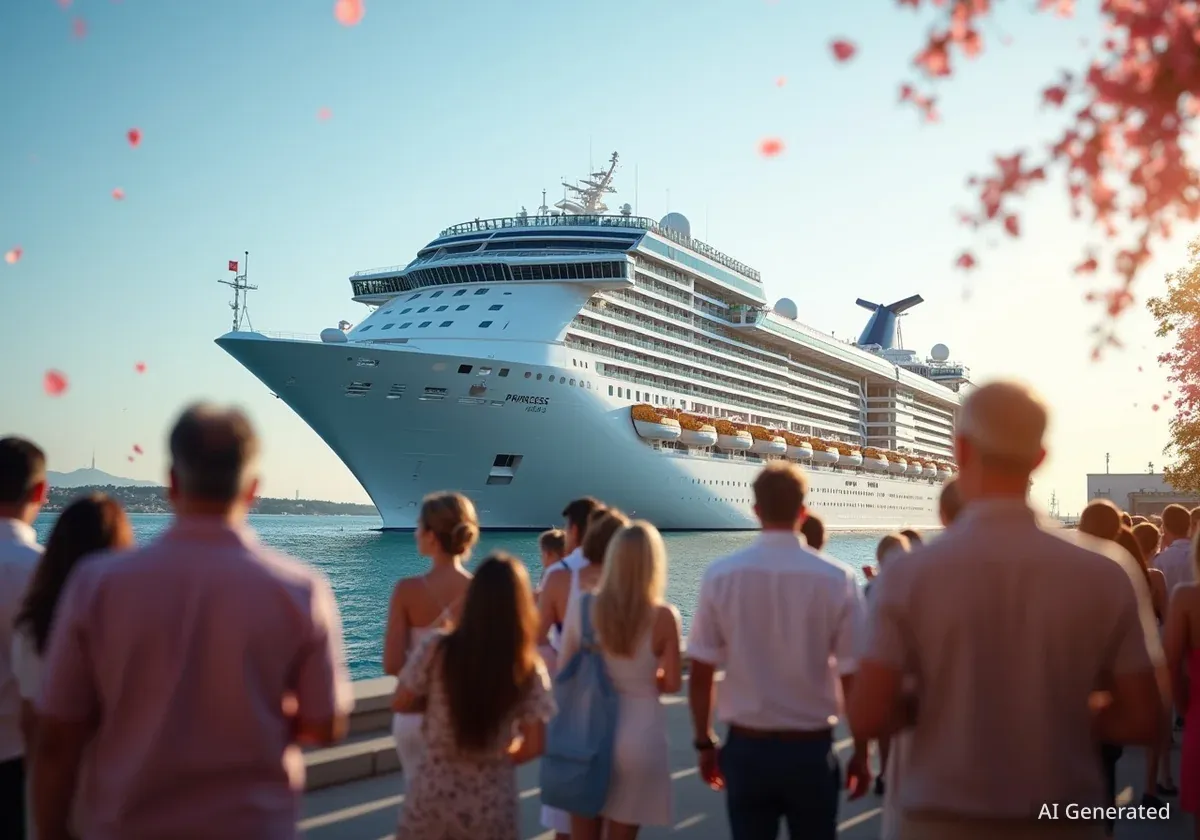 Star Princess Cruise Ship Welcomed with Celebrity Event