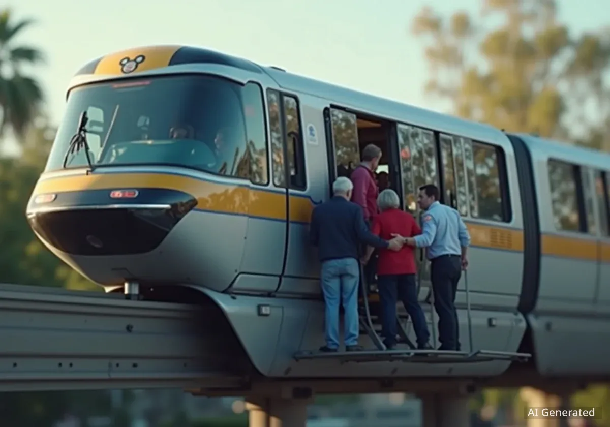 Disneyland Monorail Evacuates Dozens After Power Loss